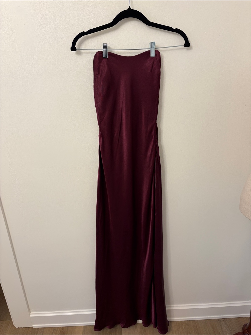 Bec & Bridge Strapless Maxi Dress in Wine